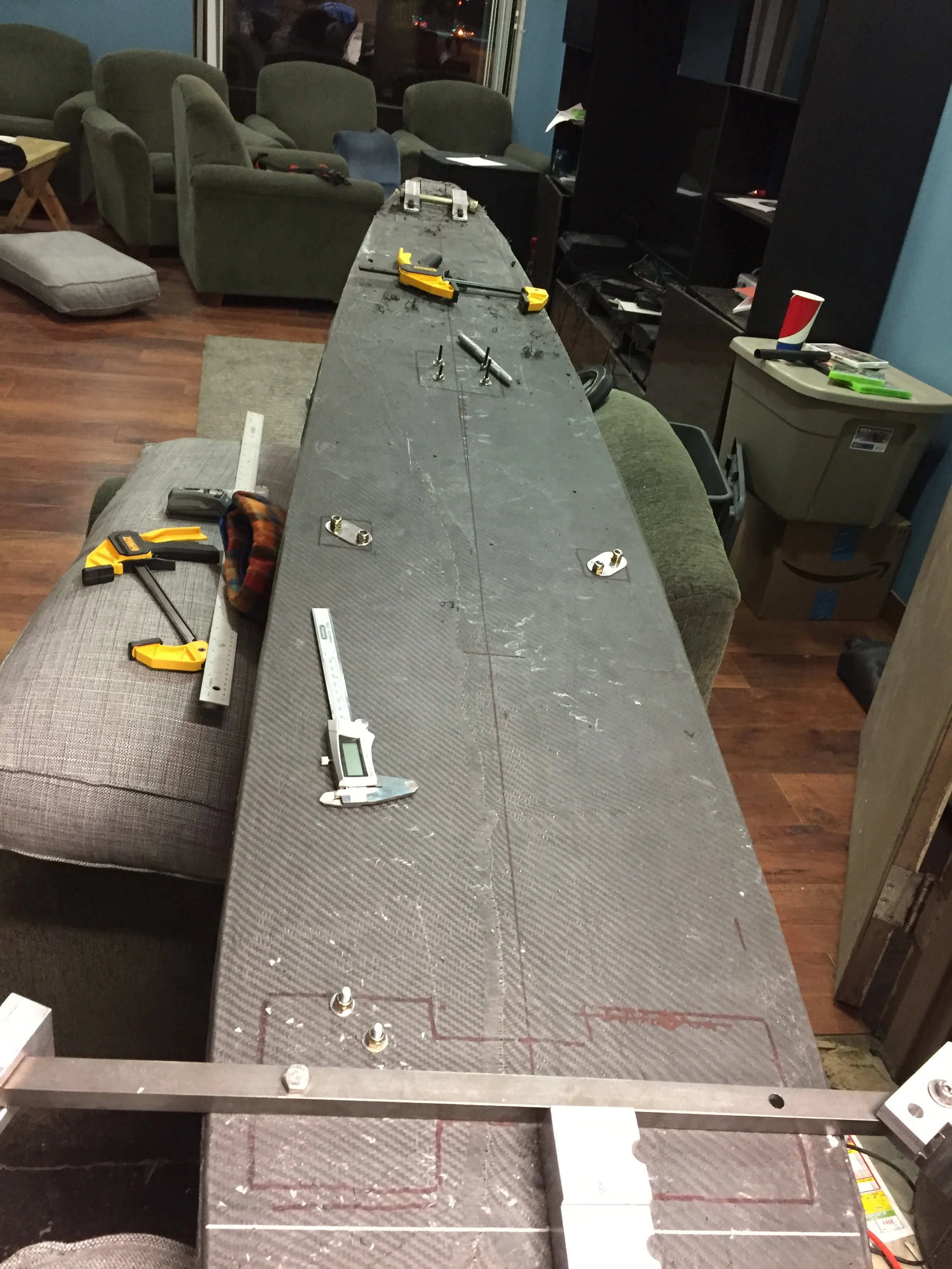 Lining up the hardware