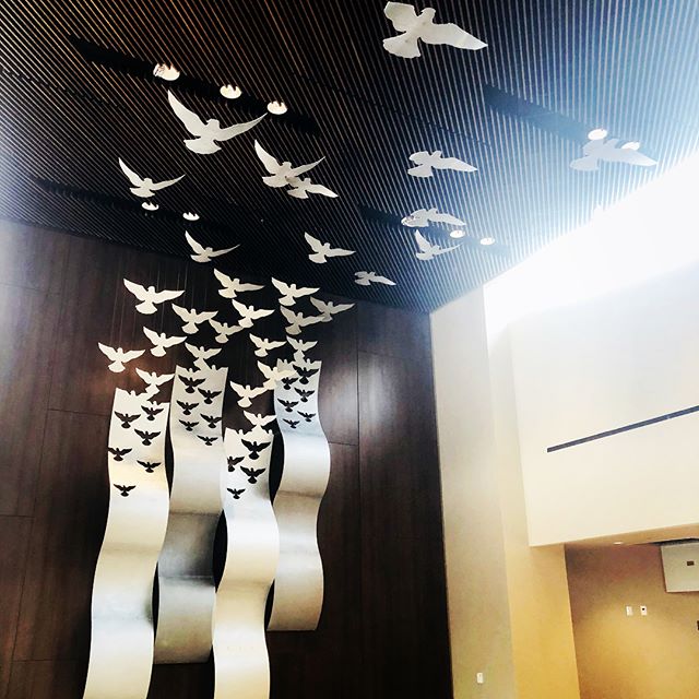 Been a busy week. Just installed this lobby sculpture in the soon to open Mount Carmel East Heart Center and Mount Carmel East Maternity Center.