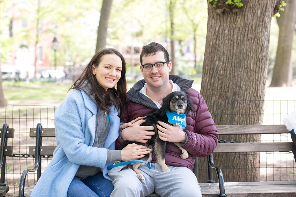 Kaiti and Robert with Smokey the Bear, by Real Happy Dogs