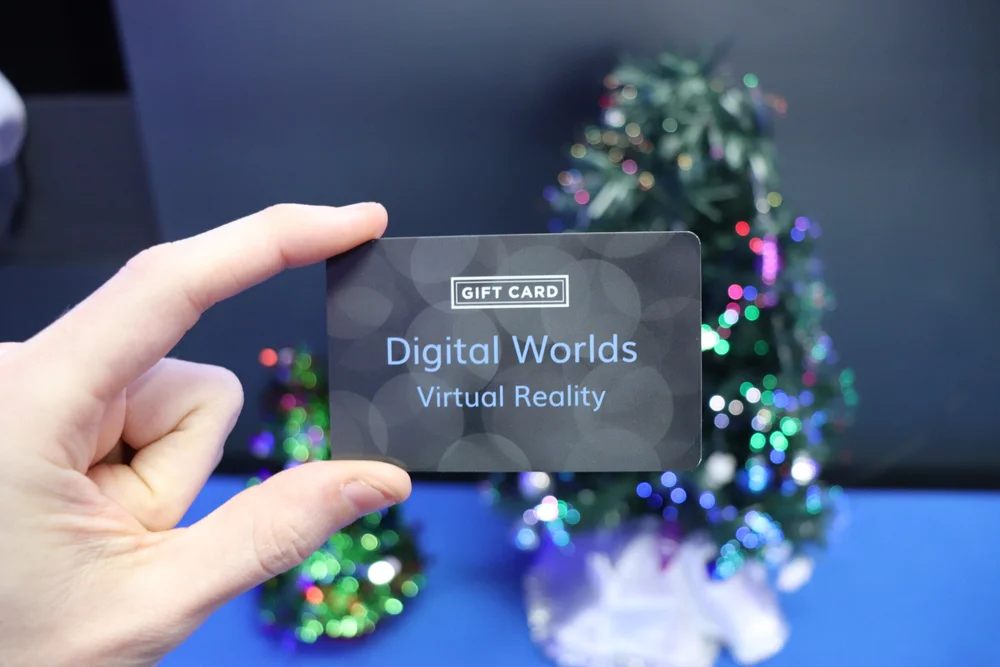 Virtual Reality Oculus Gift Cards Digital Worlds VR Arcade Gift
