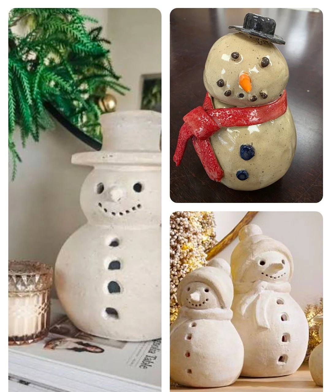 Creative Clay Holiday Workshops: Snowman Decoration