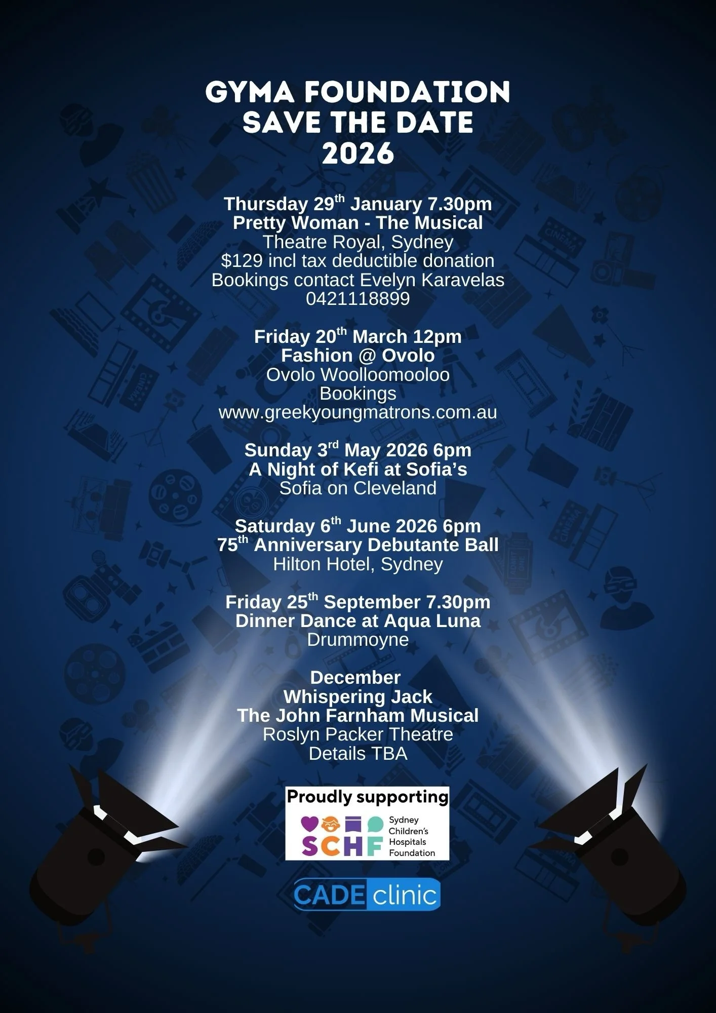 SAVE THE DATES FOR 2026