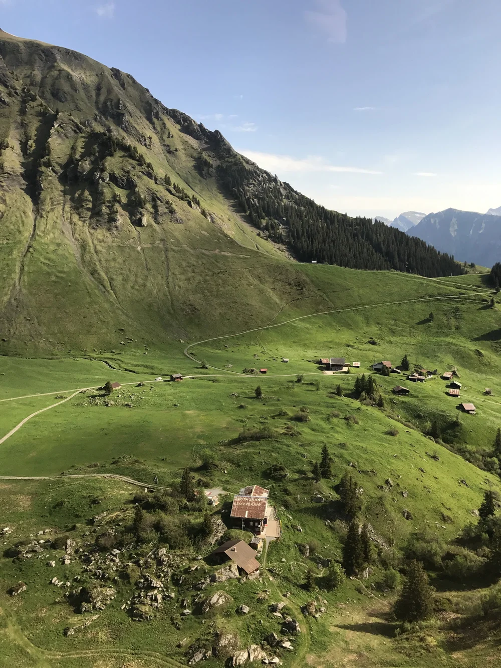 On the way back down from Schilthorn