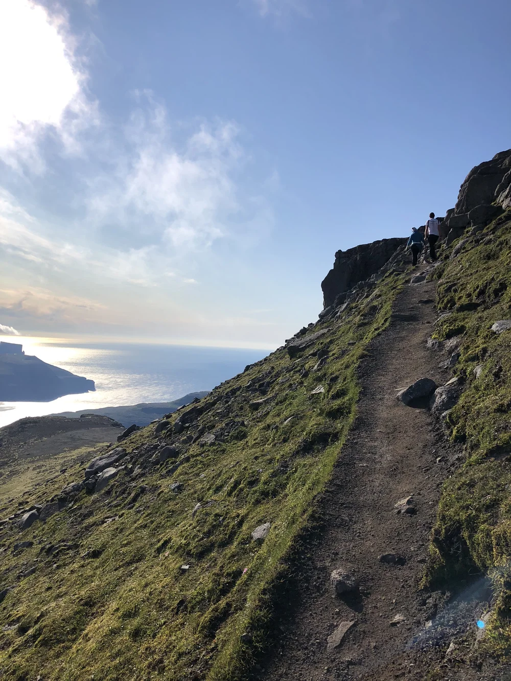 Mild uphill after the halfway point