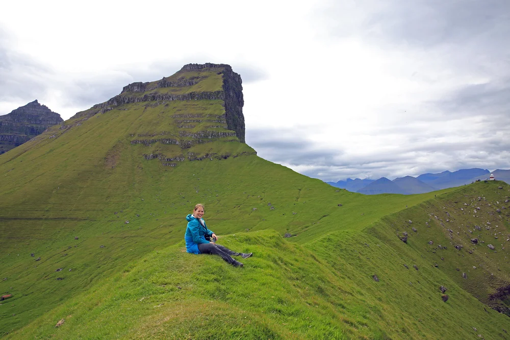 Caitlin enjoying the view