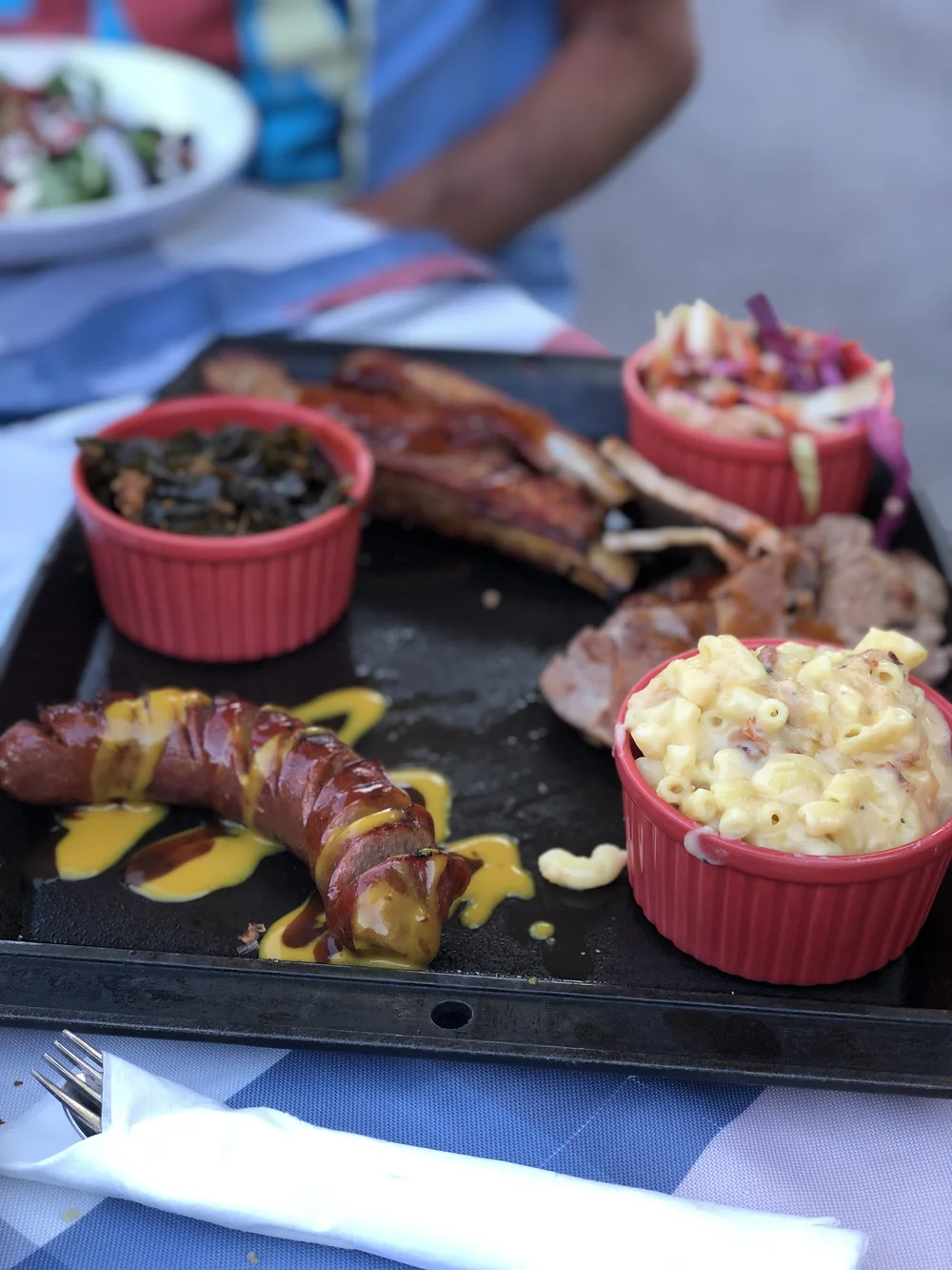 BBQ platter at Desoto Grill