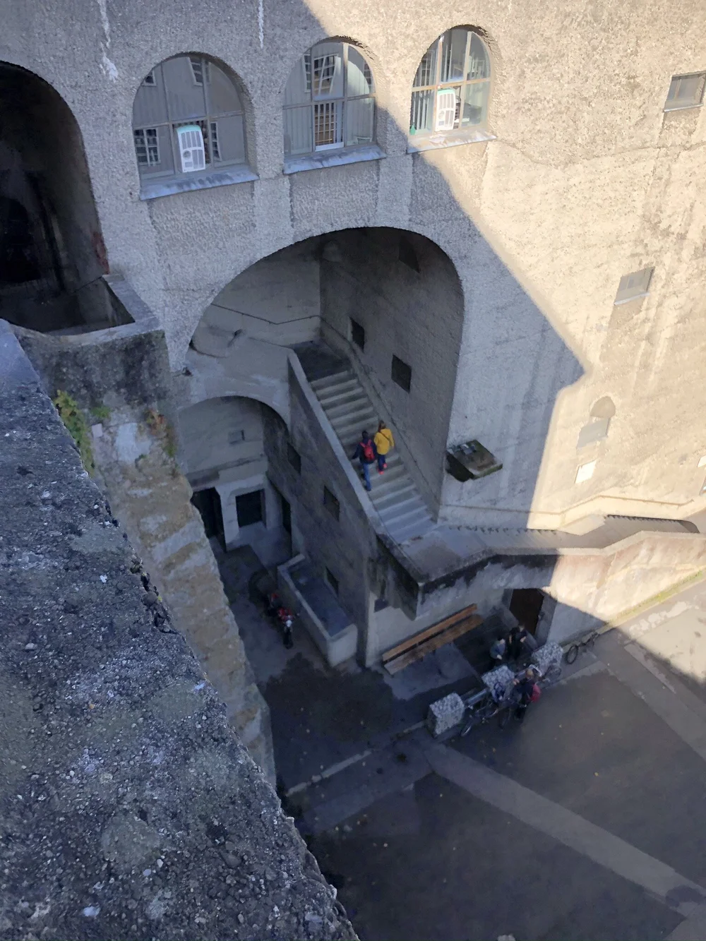  Strairs we took to the Mönchsberg City Trail