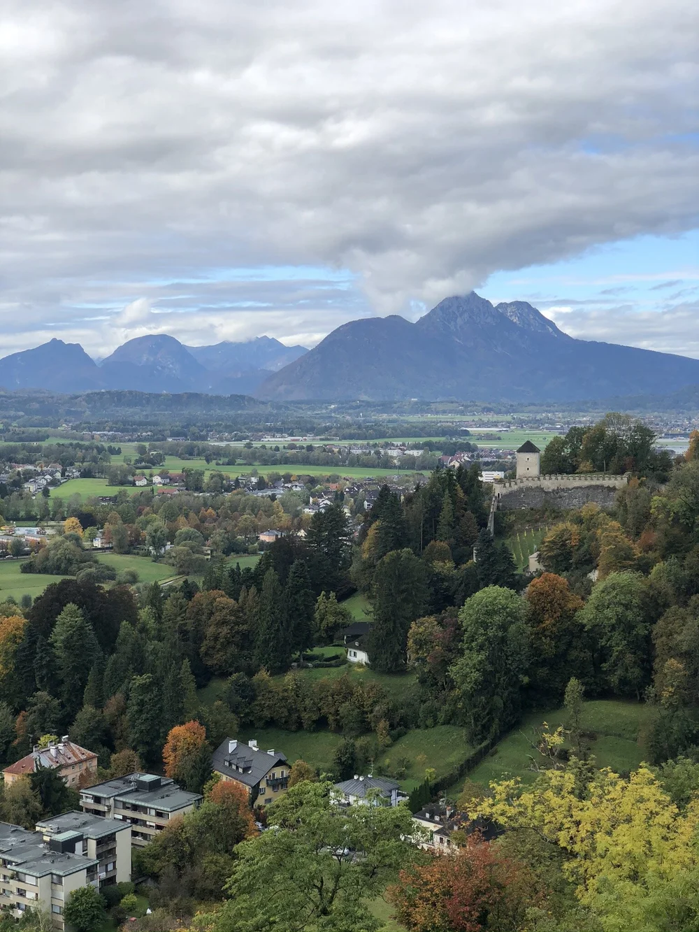 View from the other side of Fortress Hohensalzburg 