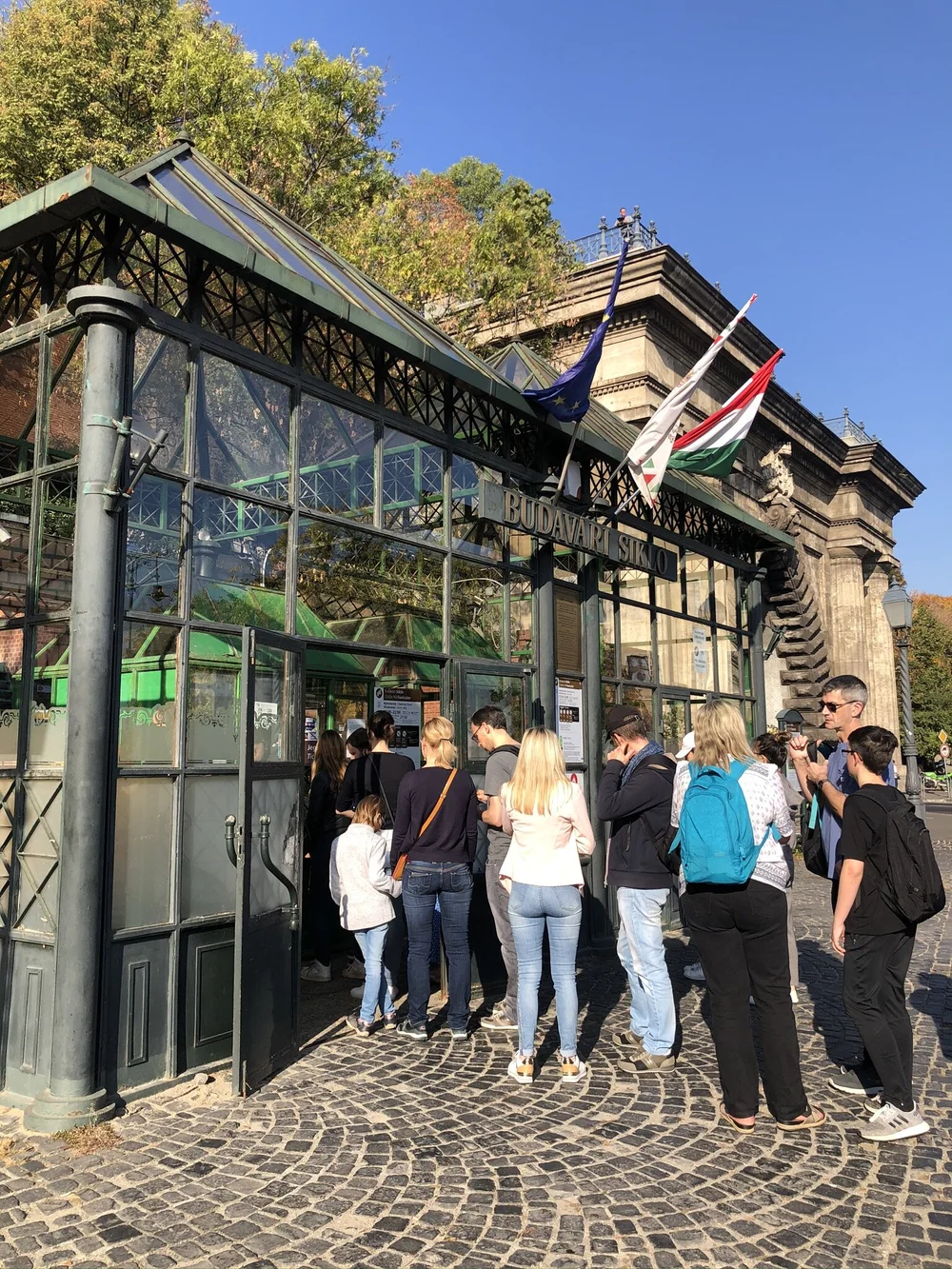 Line for Buda Castle Funicular