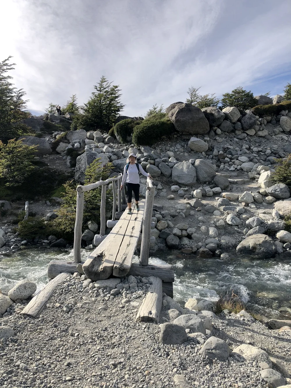 Bridge after the Poincenot campsite
