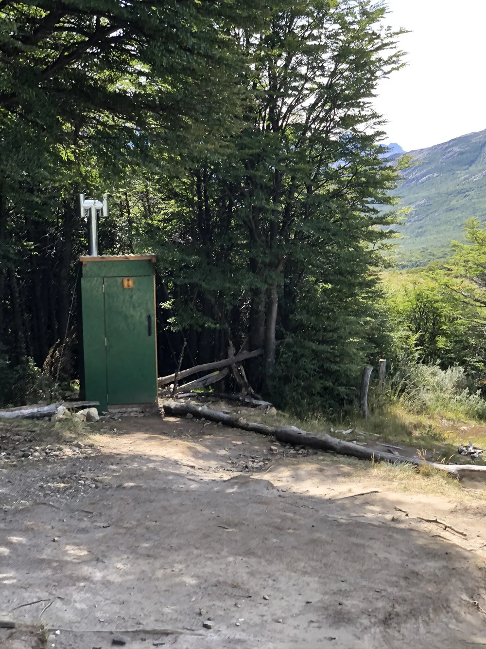 Outhouse before the big climb