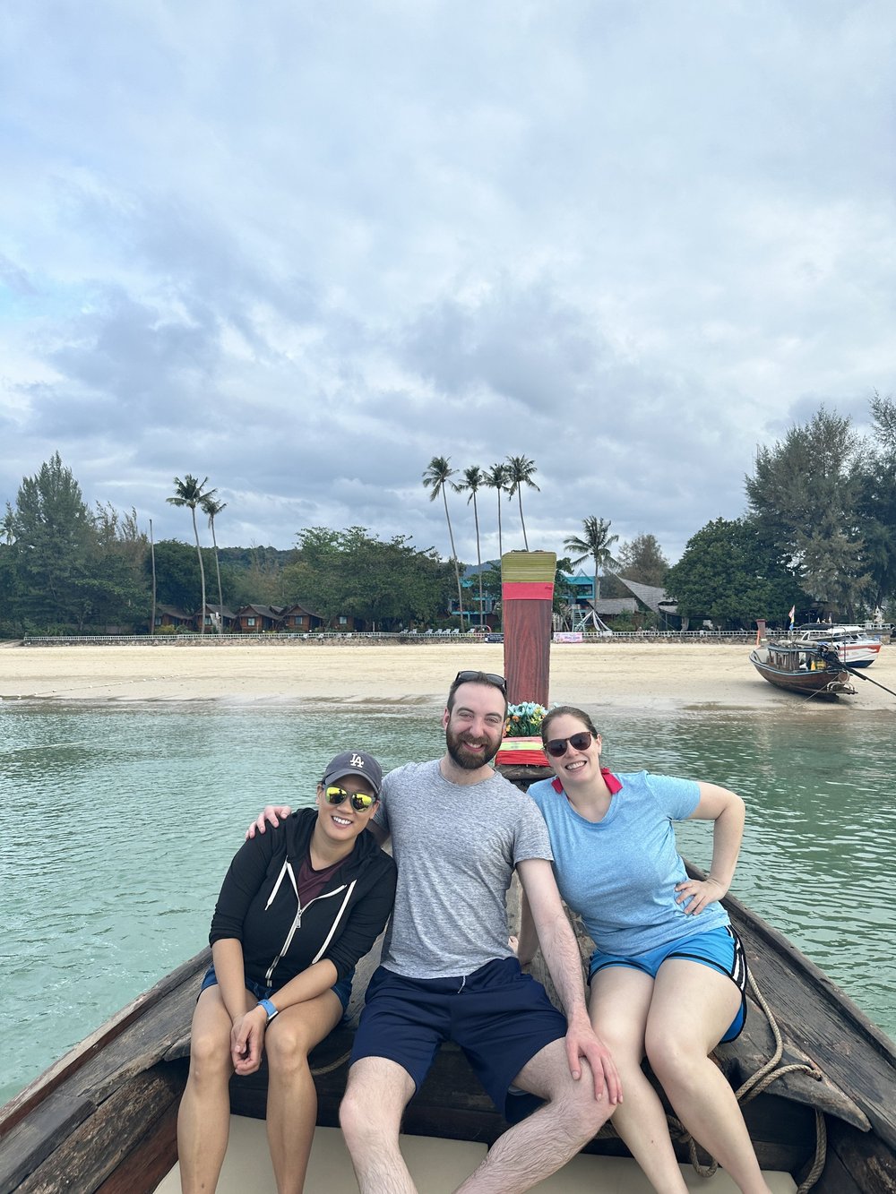 On a traditional longboat 