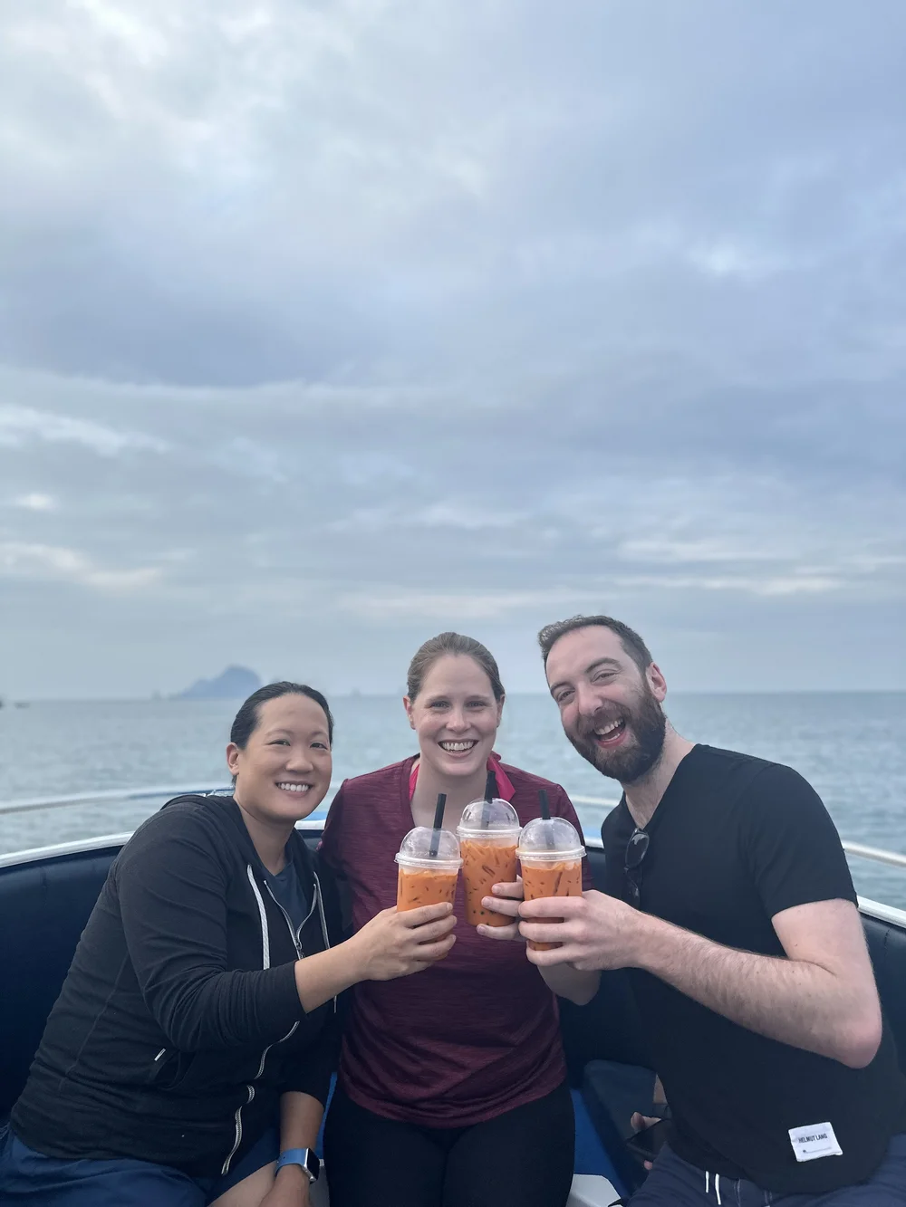 Our amazing guide made us Thai tea!