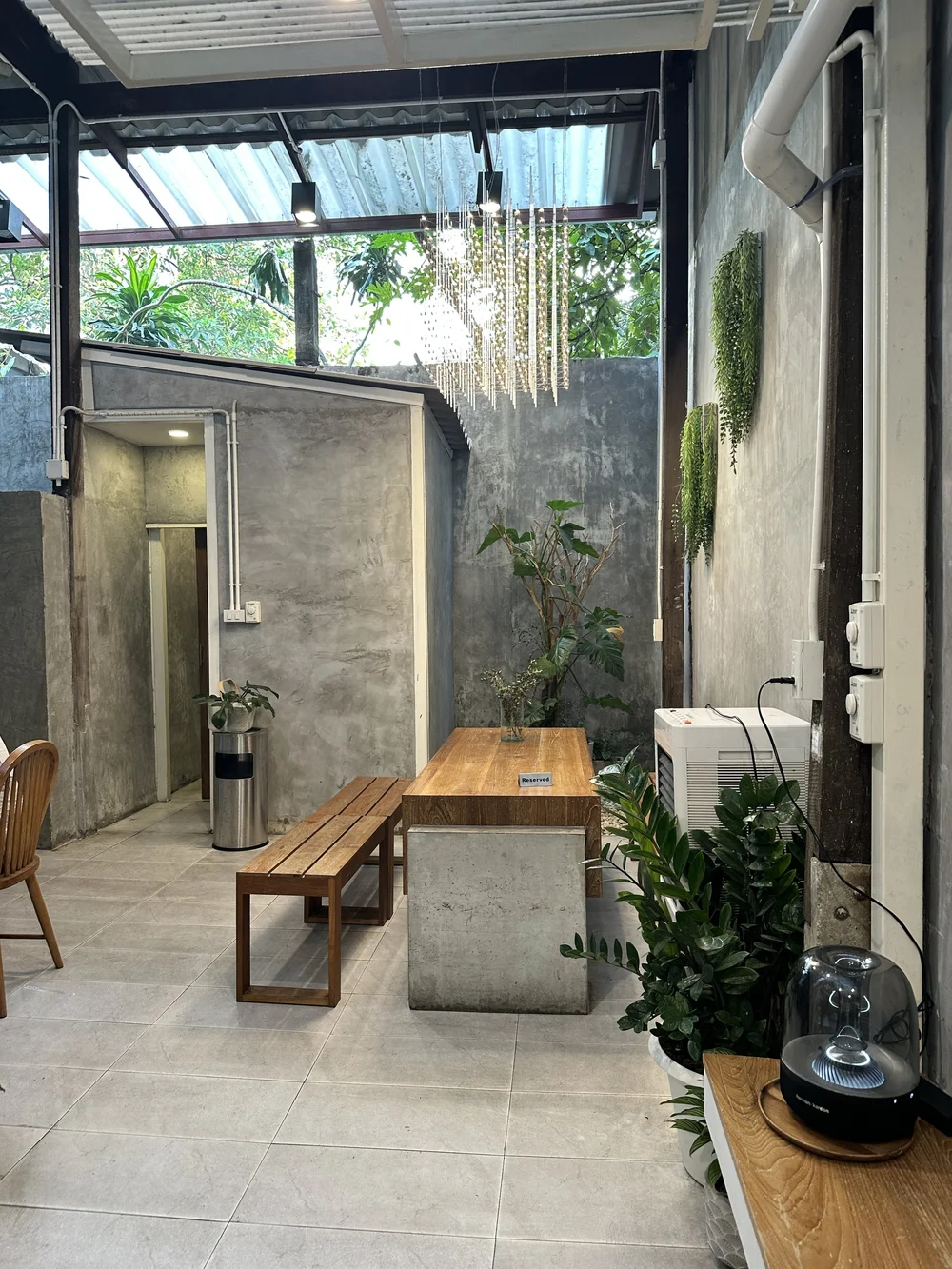 Kayy Coffee back patio