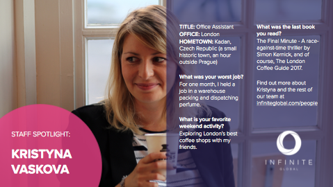 Staff spotlight posts – a variation on the testimonial posts, designed to be a question and answer style interview with a particular team member.