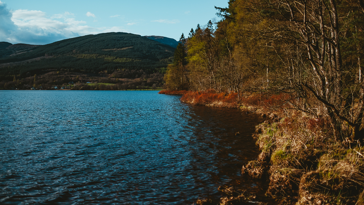 scotland-stirlingshire-loch ard with Nicolas et Karine