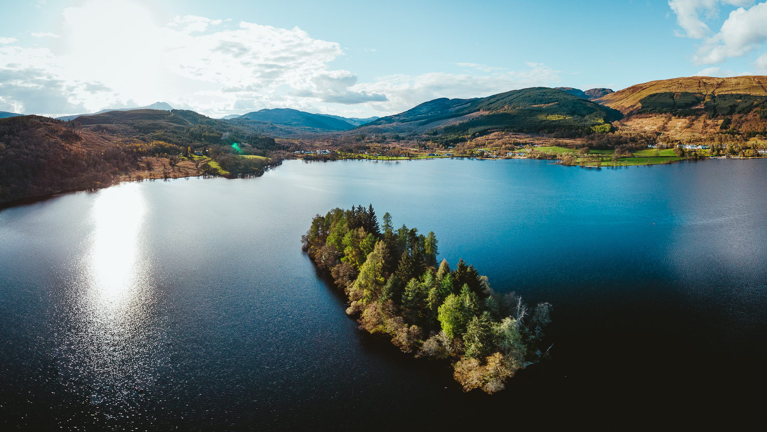 scotland-stirlingshire-loch ard with Nicolas et Karine