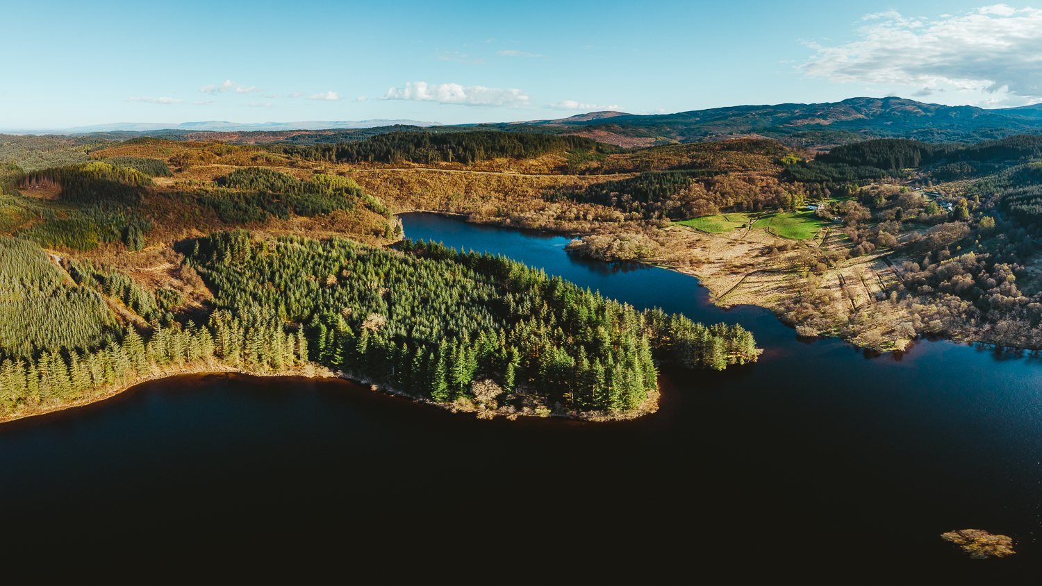 scotland-stirlingshire-loch ard with Nicolas et Karine