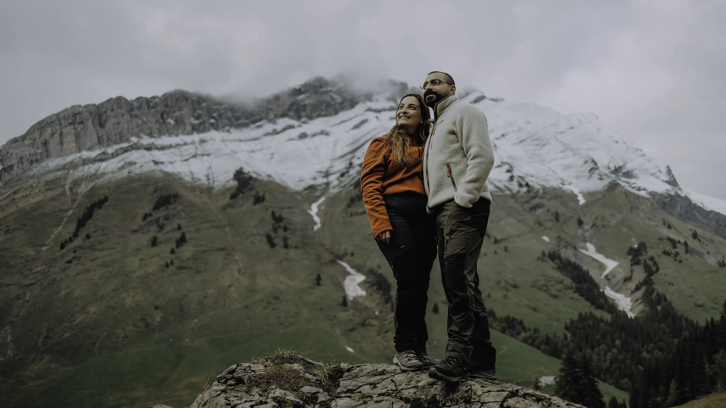 Demande en mariage au Col des Aravis
