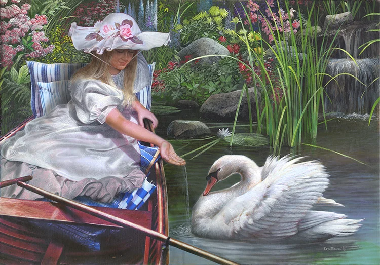 Swan Lake - Girl With Swan