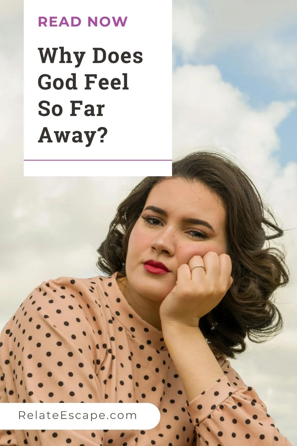 Pinterest pin with blog post title and a young woman looking thoughtful at the camera