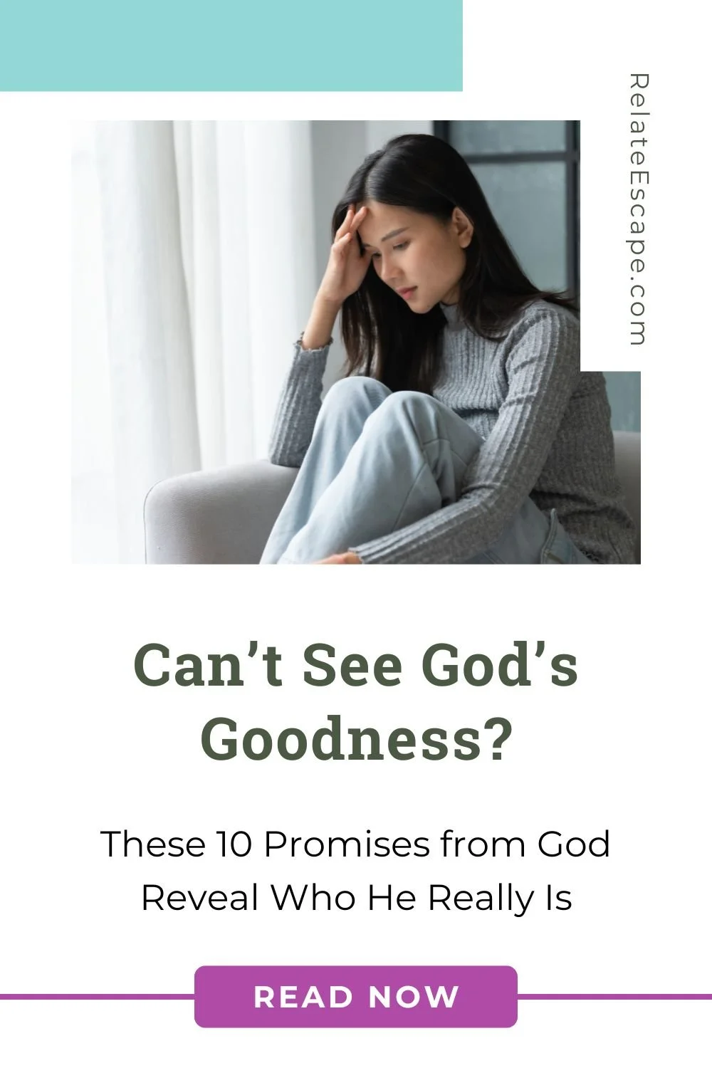 Pinterest pin with blog post title and a young Asian woman looking confused