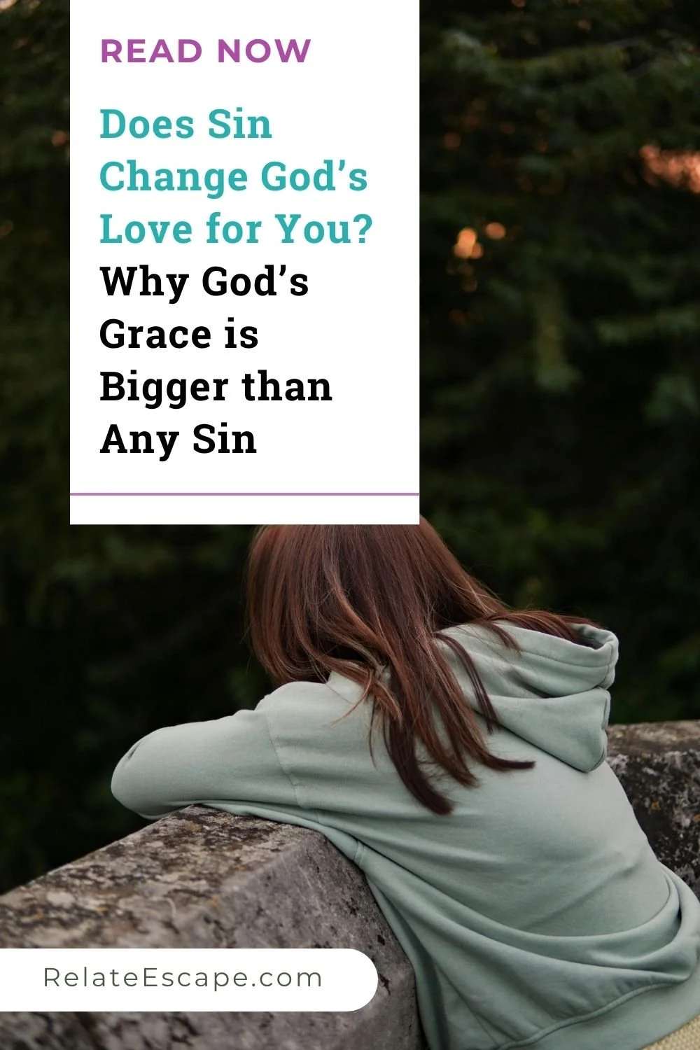 Pinterest pin with blog post title and a young woman looking off into the distance