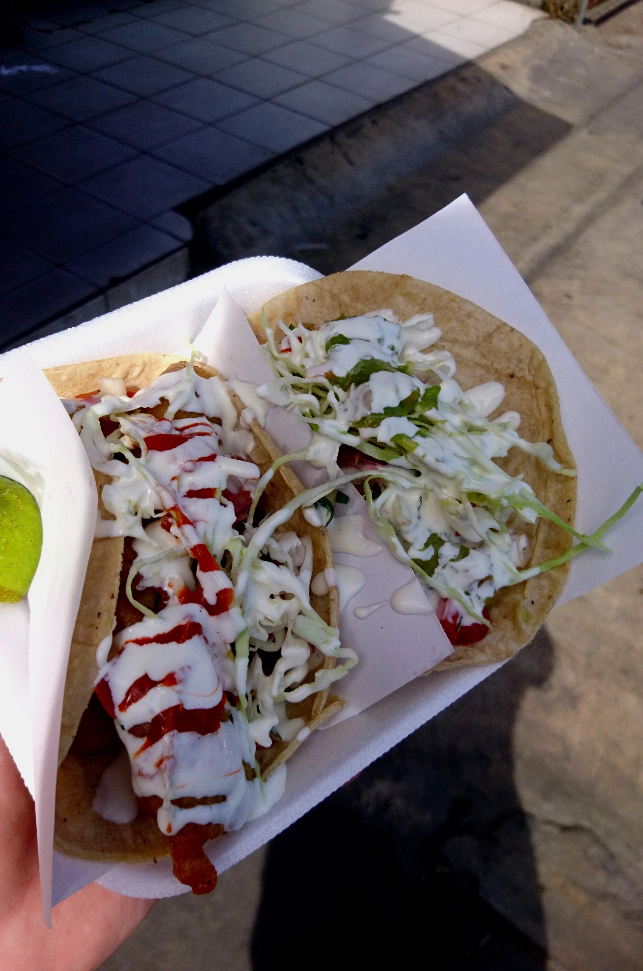 One of many Baja fish tacos that were eaten.