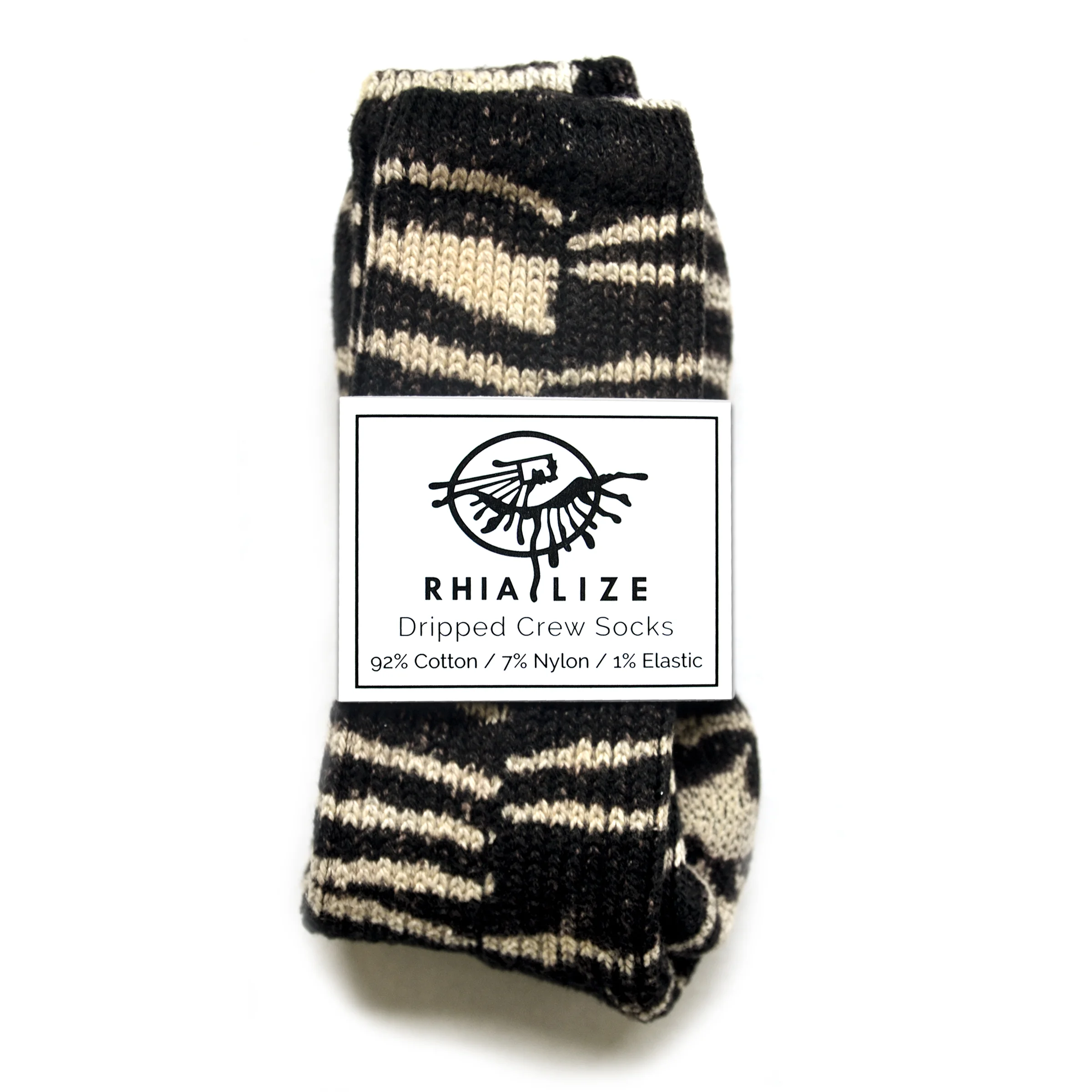 Rhialize-Black-Dripped-Socks-Front.jpg