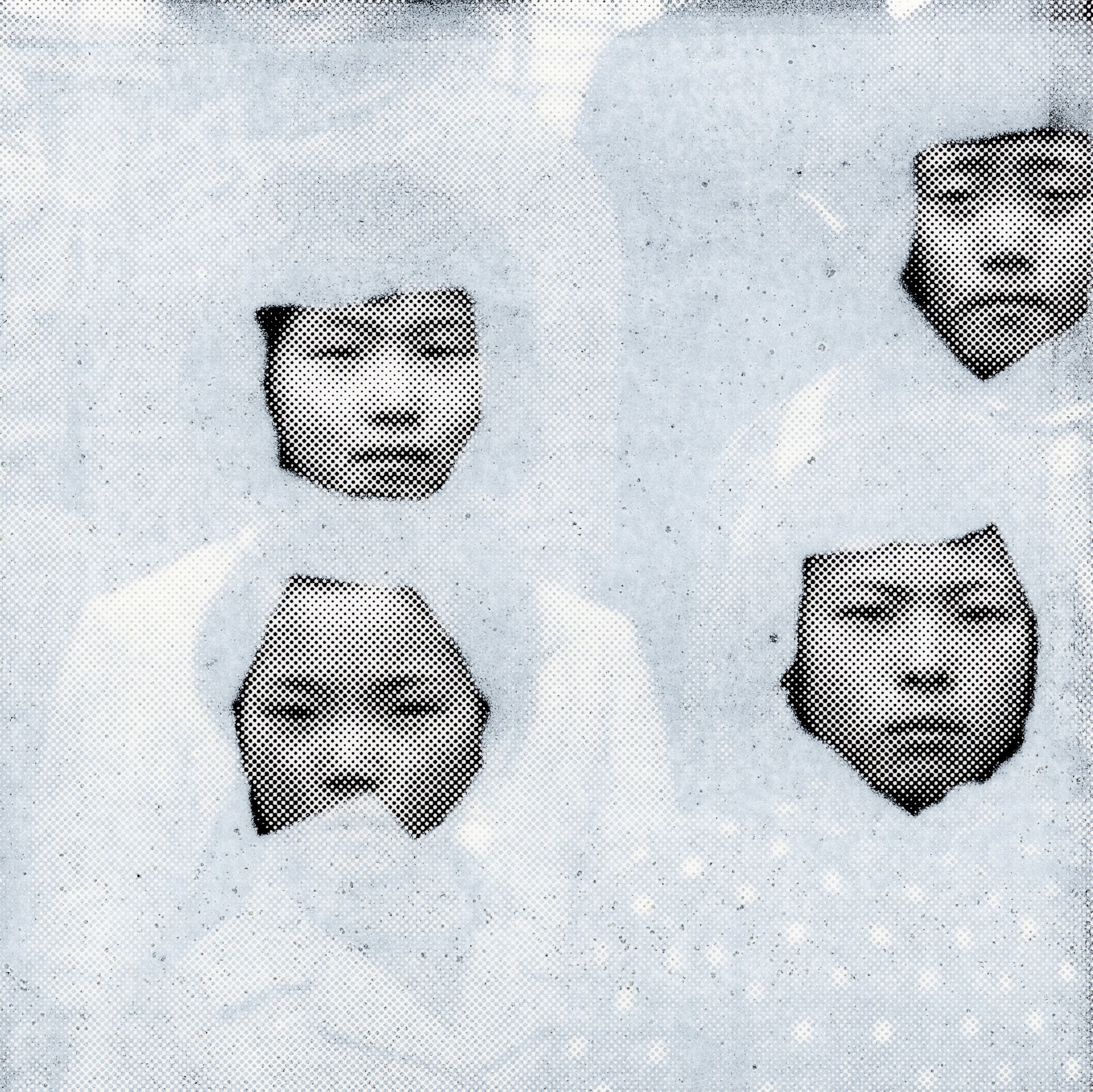   Nakagin Capsule Girls 02 , 2023, Akua monotype on pigment print, 8x8. 