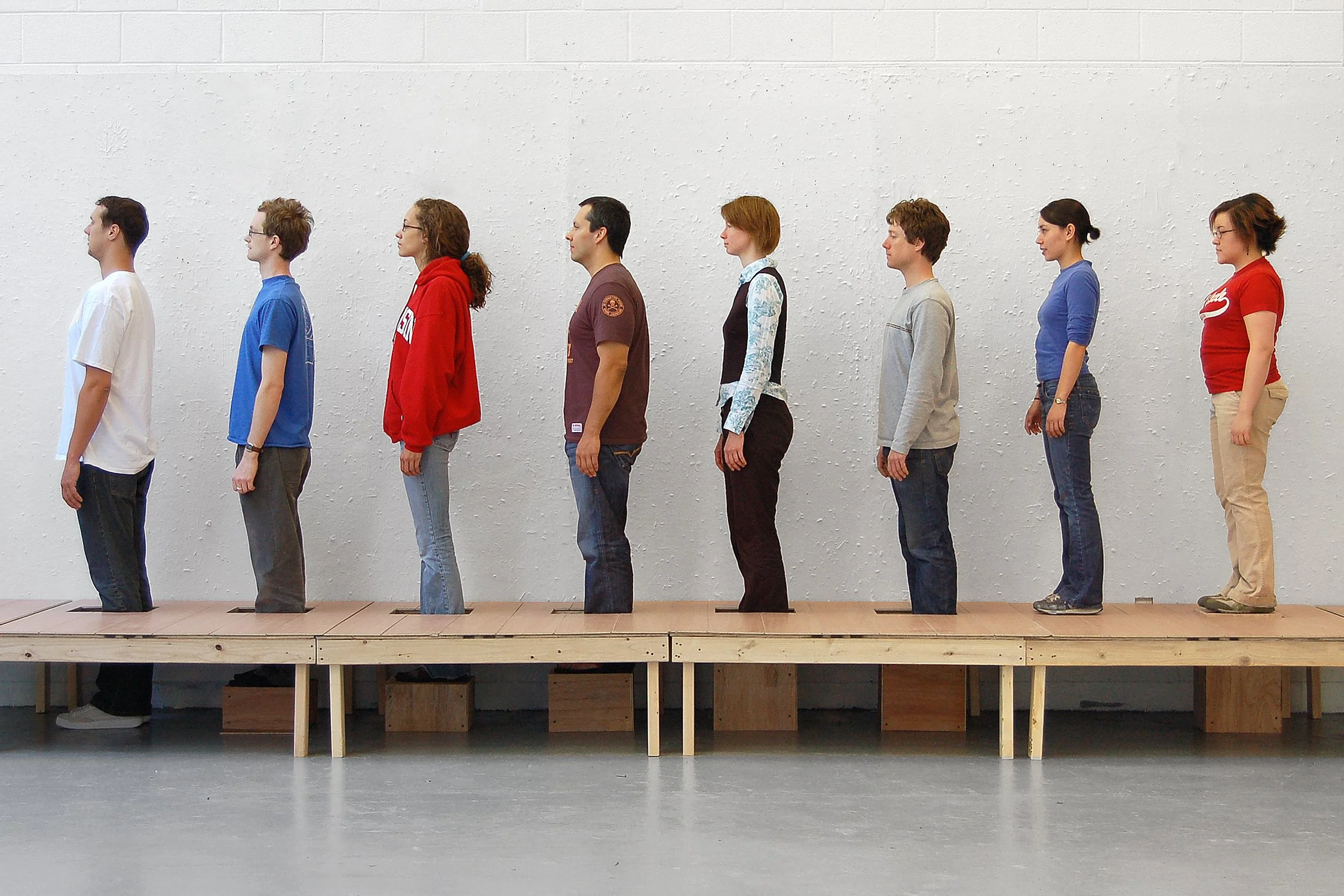  Lineup, 2006, pigment print, 5×7. 