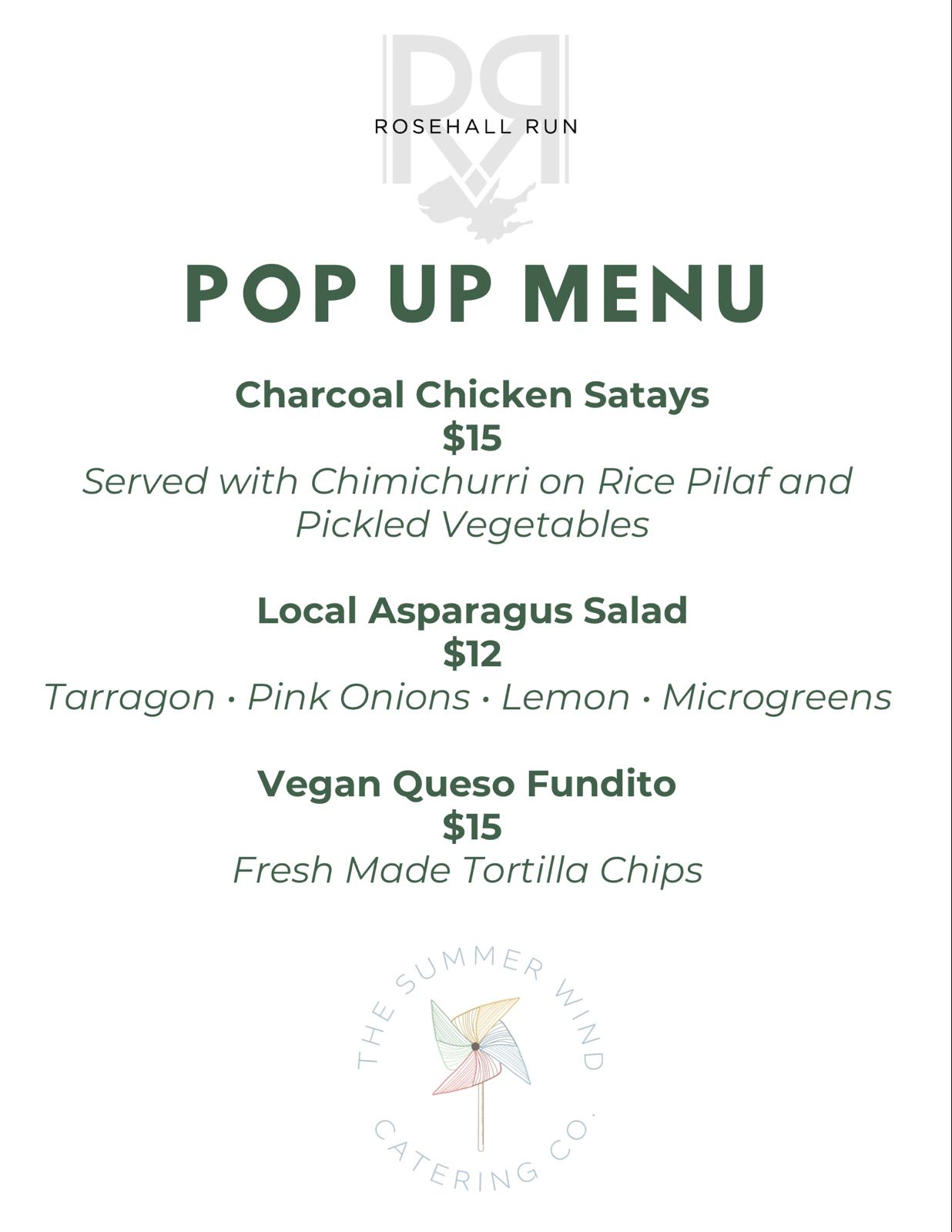 The Summer Wind Catering  Co. Pop Up