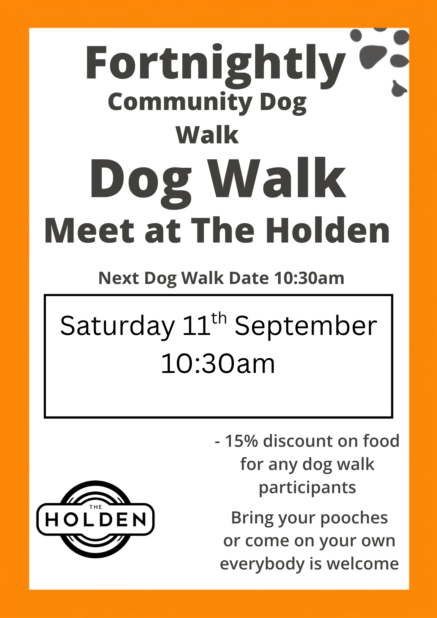 Fortnightly Community Dog Walk