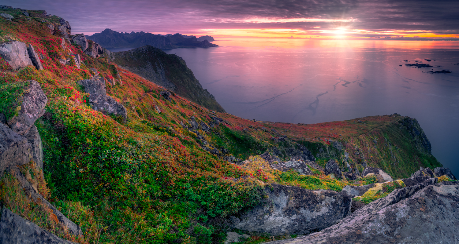 Panoramic view from Mt. Veggen