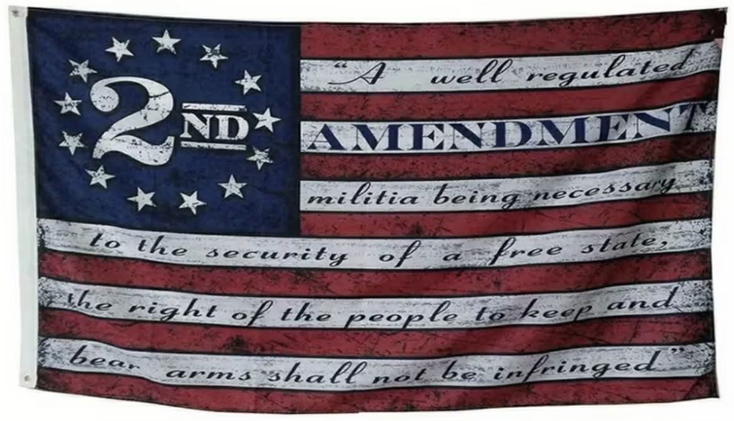 Second Amendment 3 by 5 flag
