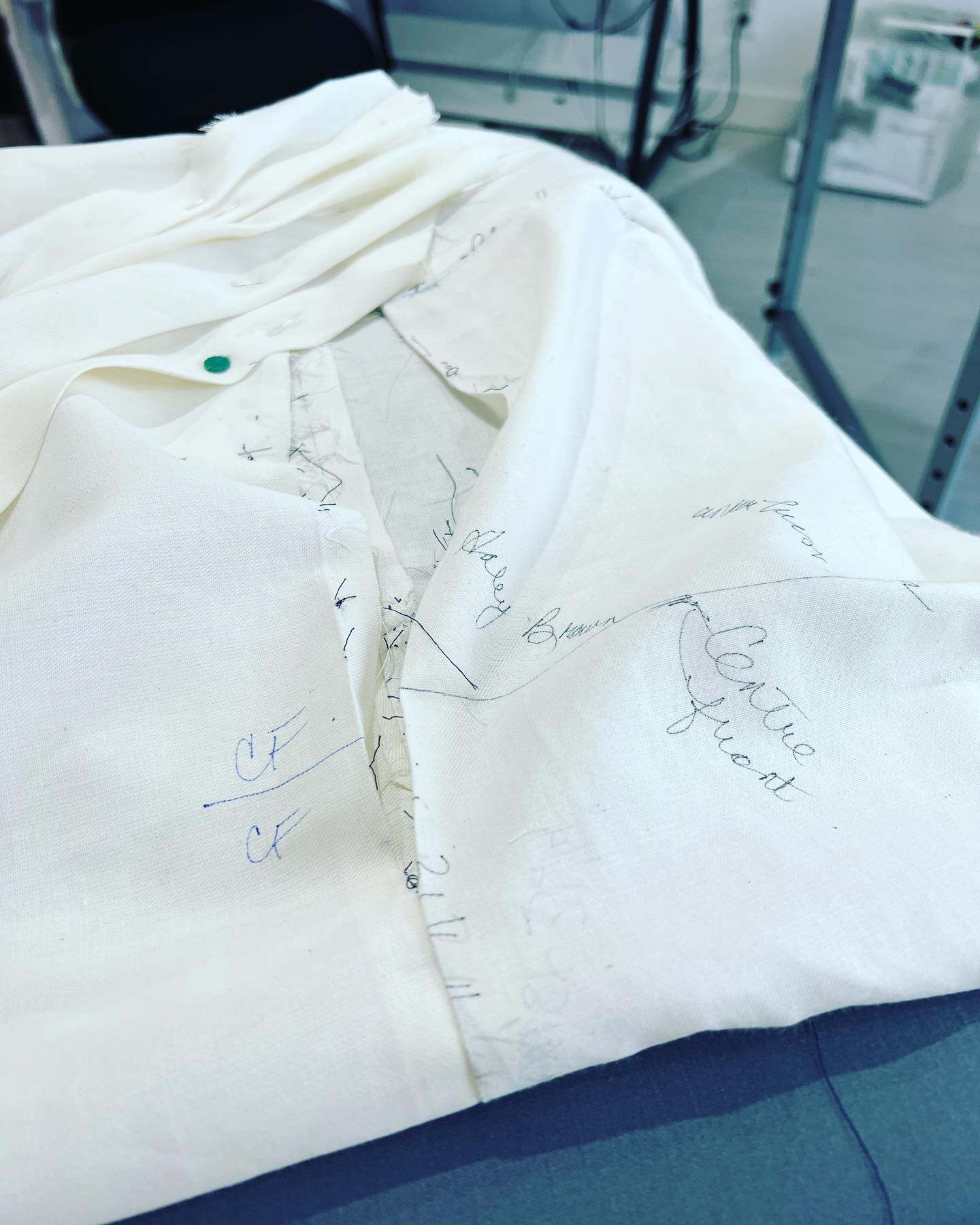 The challenging task of making a self drafted pattern and then wonderfully seeing it in muslin.
.
.
.
#bridesmaids 
#gown
#posh 
#custommade 
#madeforyou