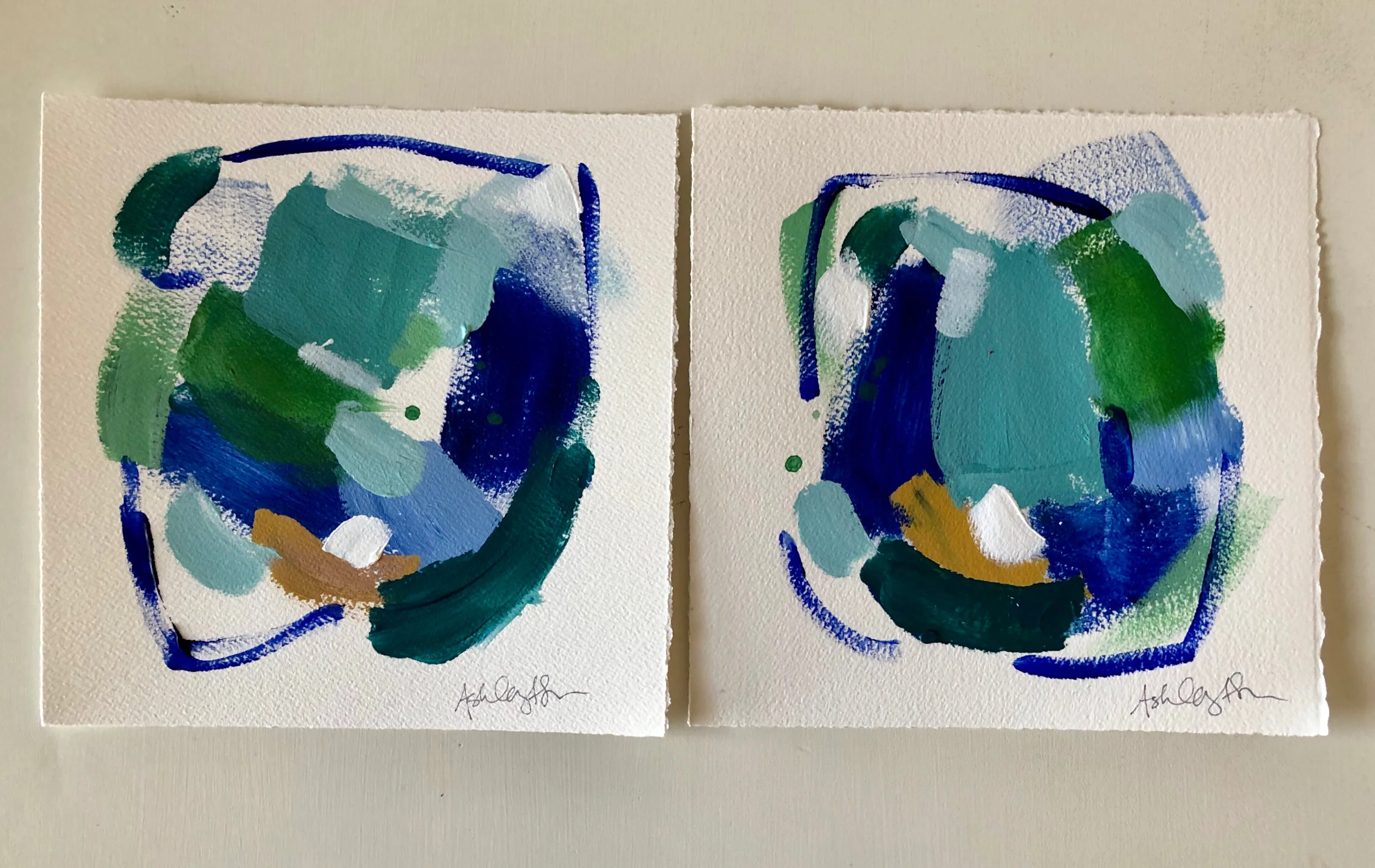 acrylic on paper