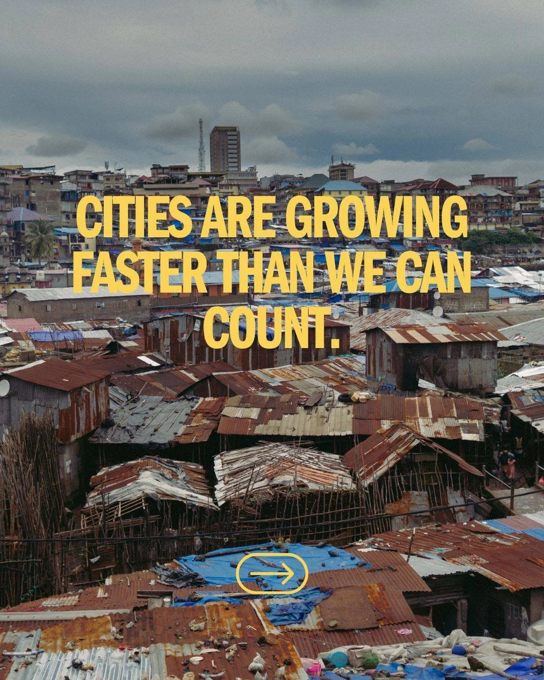 By 2050, 70% of humanity will live in cities. Most growth is happening in informal settlements across Africa and Asia. 
That’s why we think that World Cities Day once a year is not enough, so we make it World Cities Week the coming week. 🌍
#