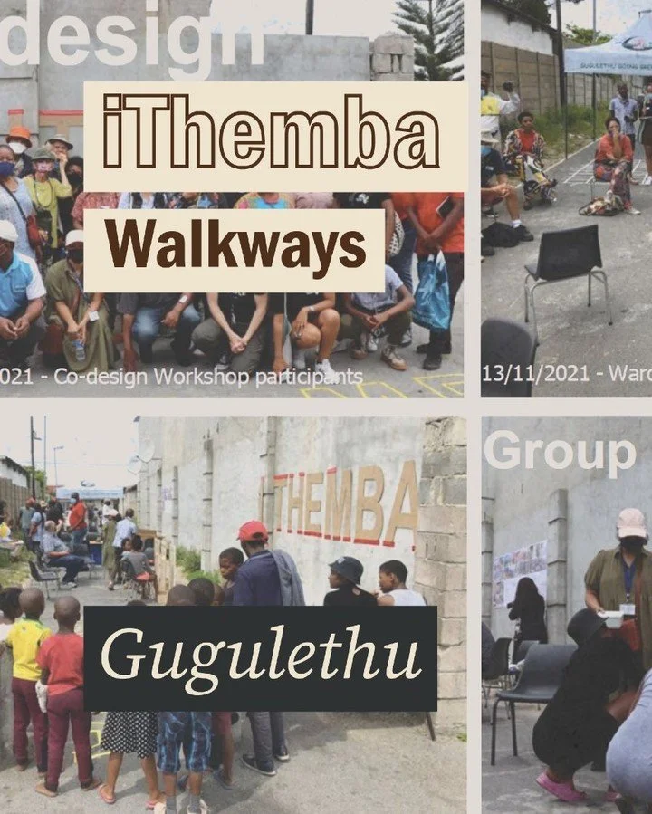 𝗶𝗧𝗵𝗲𝗺𝗯𝗮 𝗪𝗮𝗹𝗸𝘄𝗮𝘆𝘀. A community-based design for upgrading and maintenance of walkways in Gulugethu. Through a dream-design-build methodology, iThemba reimagines and transforms urban streets in to safe and vibrant public spaces.

#dreamf