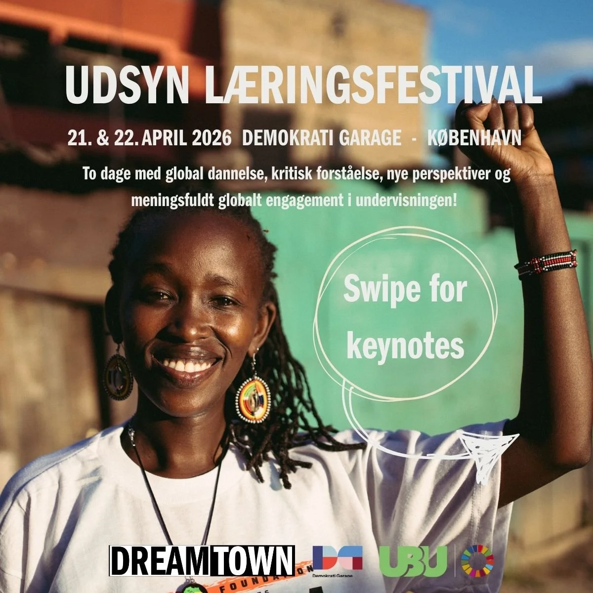 I en verden, der br&aelig;nder, har vi brug for dygtige l&aelig;rere med UDSYN til at sikre global dannelse og h&aring;befuld undervisning i de danske skoler ❗
 
Derfor er det fedt, vi nu har fuldt program til vores L&aelig;ringsfestival UDSYN d. 21.