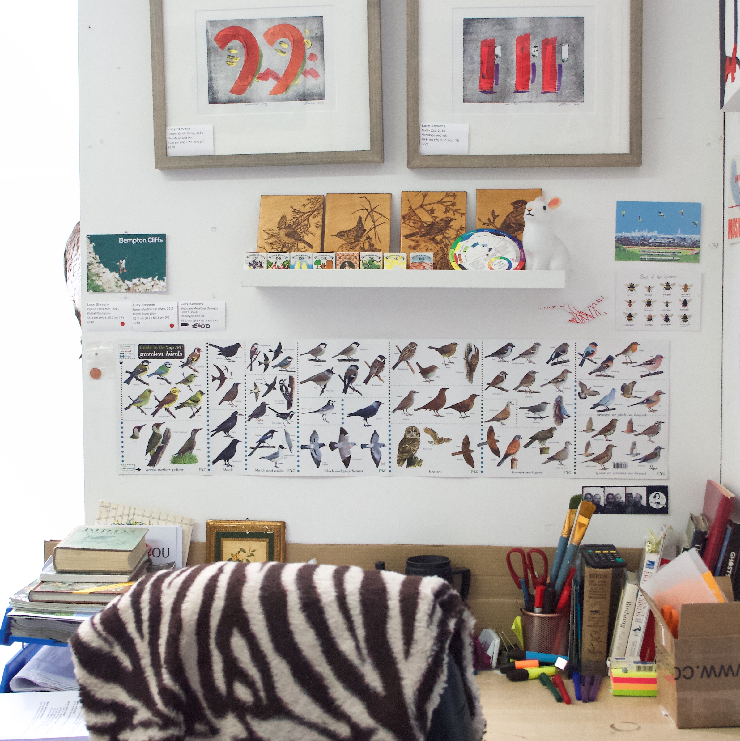 Lucy’s desk.