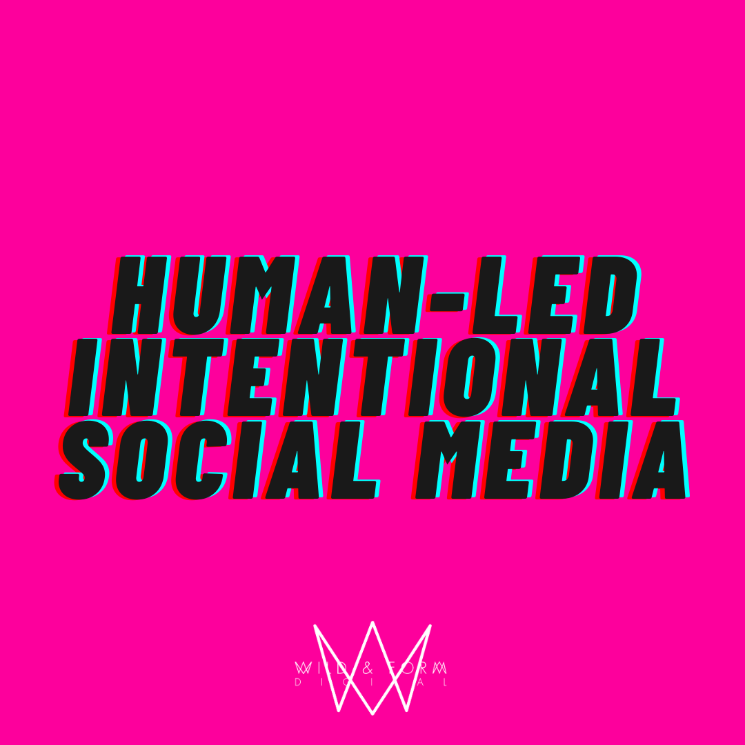 human-led intentional social media