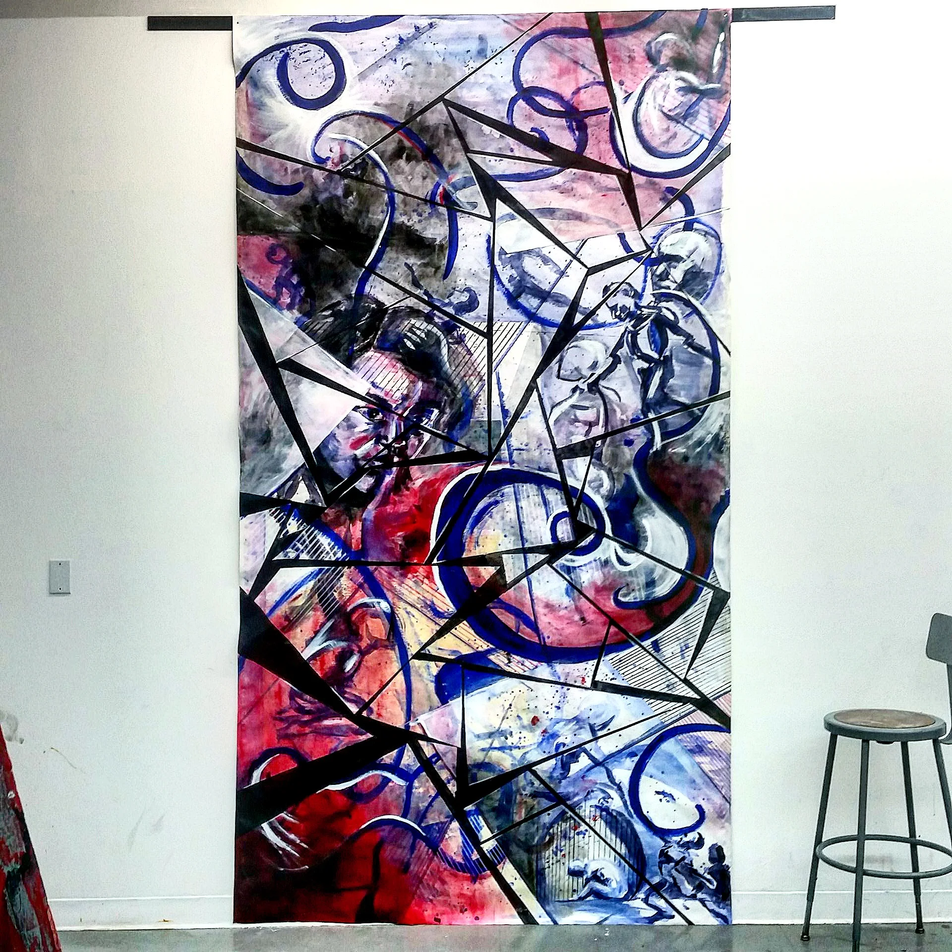 Acrylic on canvas 10' x 6'