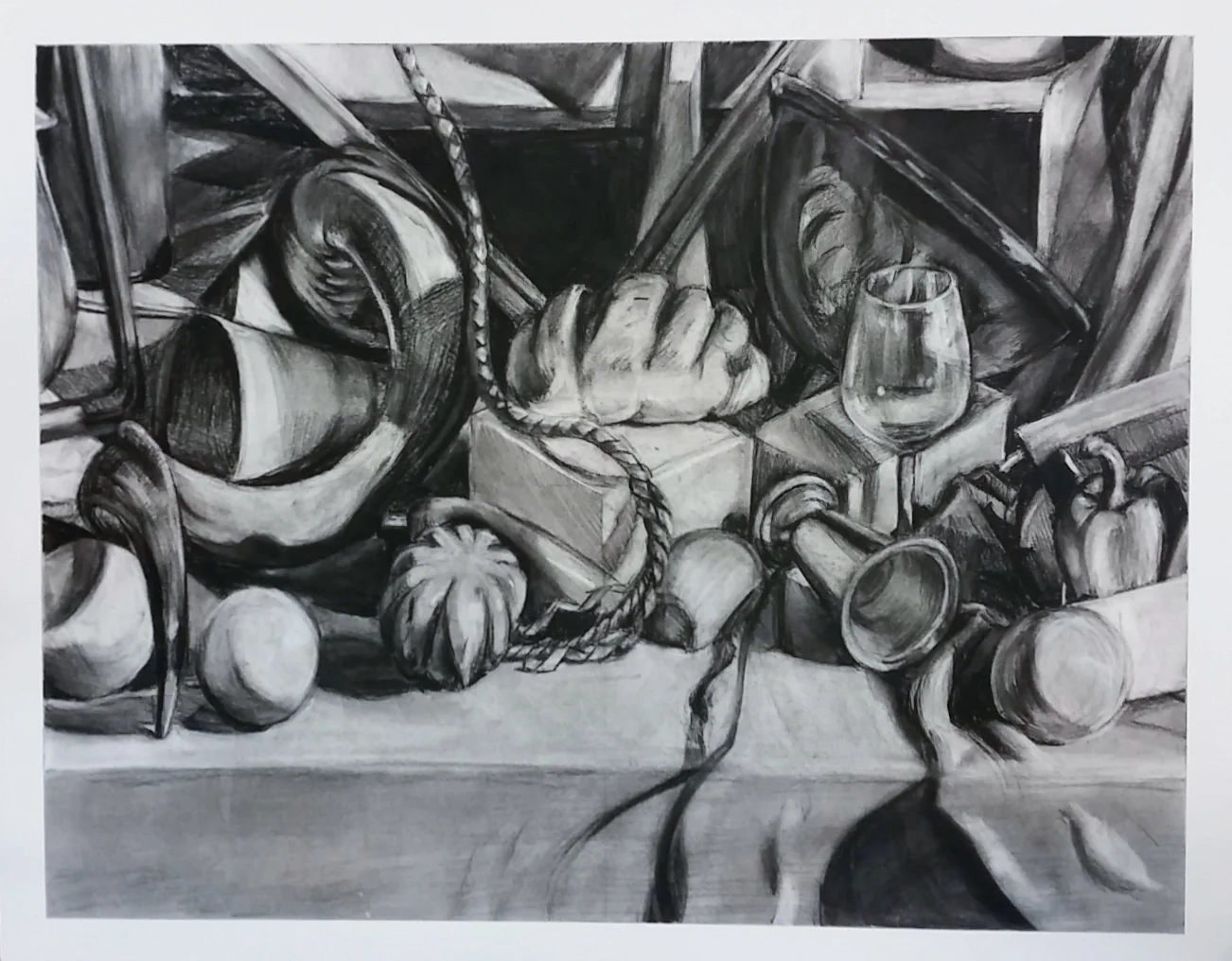 Charcoal on paper 18" x 24"
