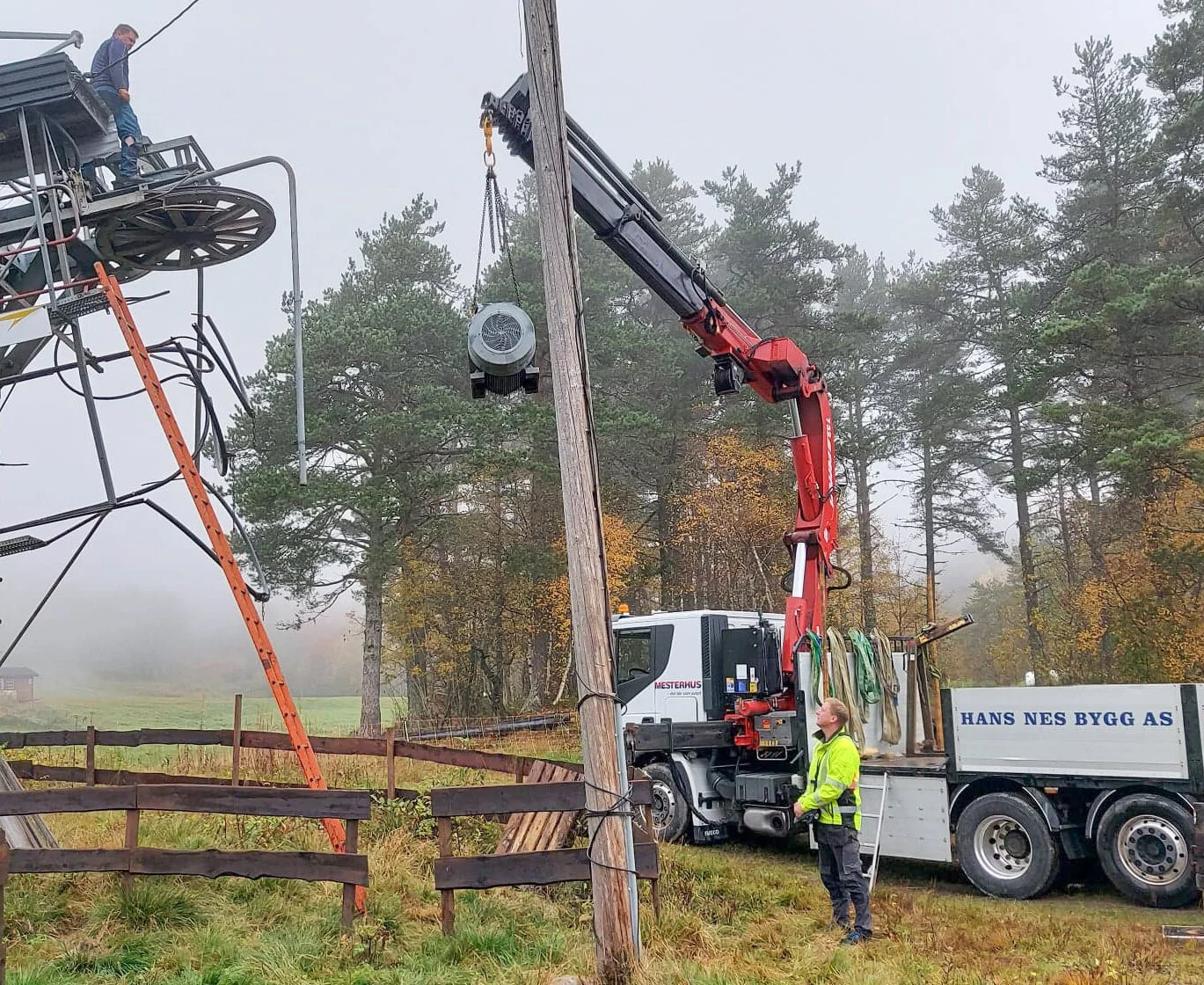 Nyoverhalt gir og motor