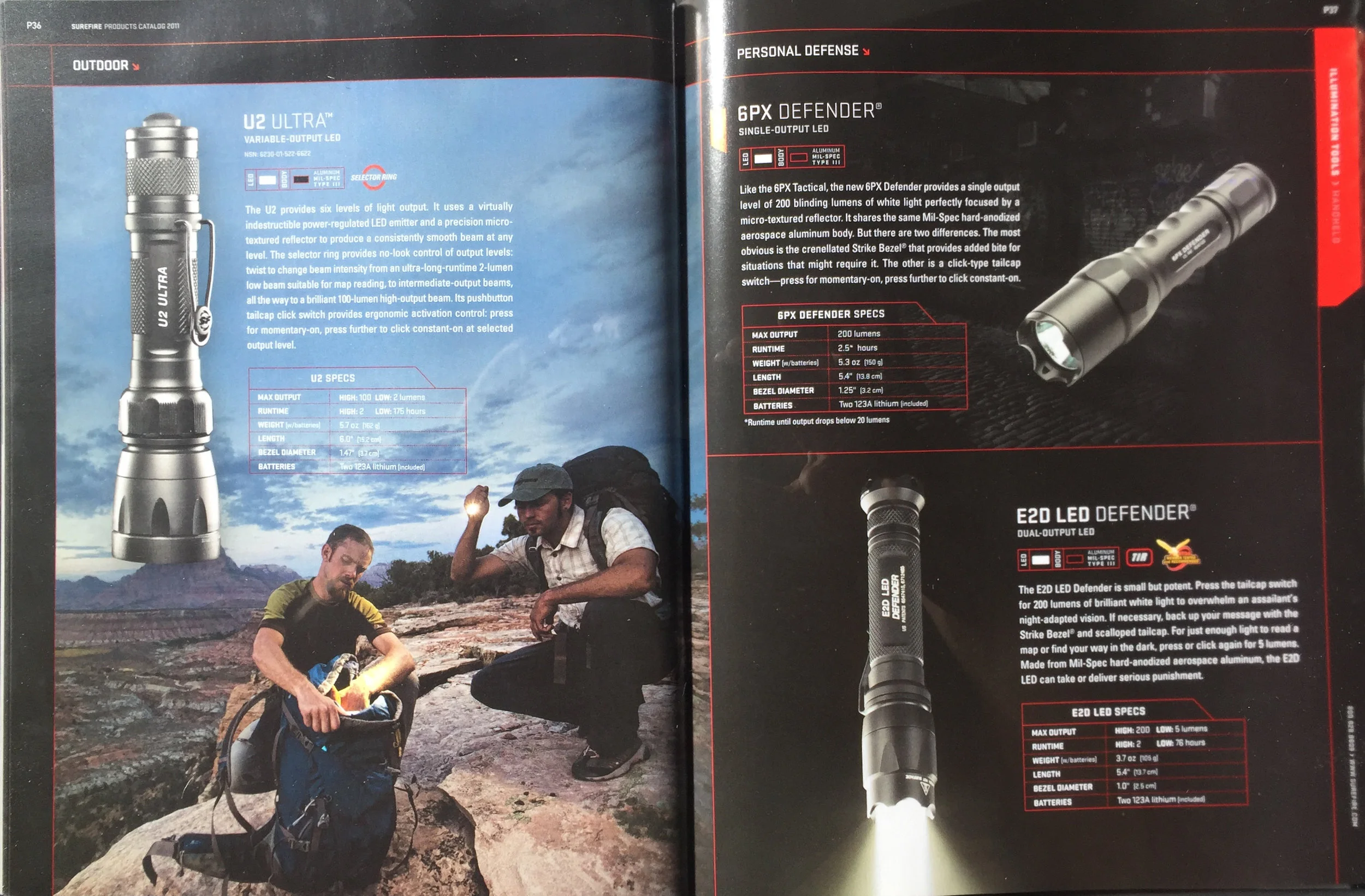 SUREFIRE CATALOG MODEL: ERIC ODENTHAL PHOTOGRAPHER; GREG VON DOERSTEN