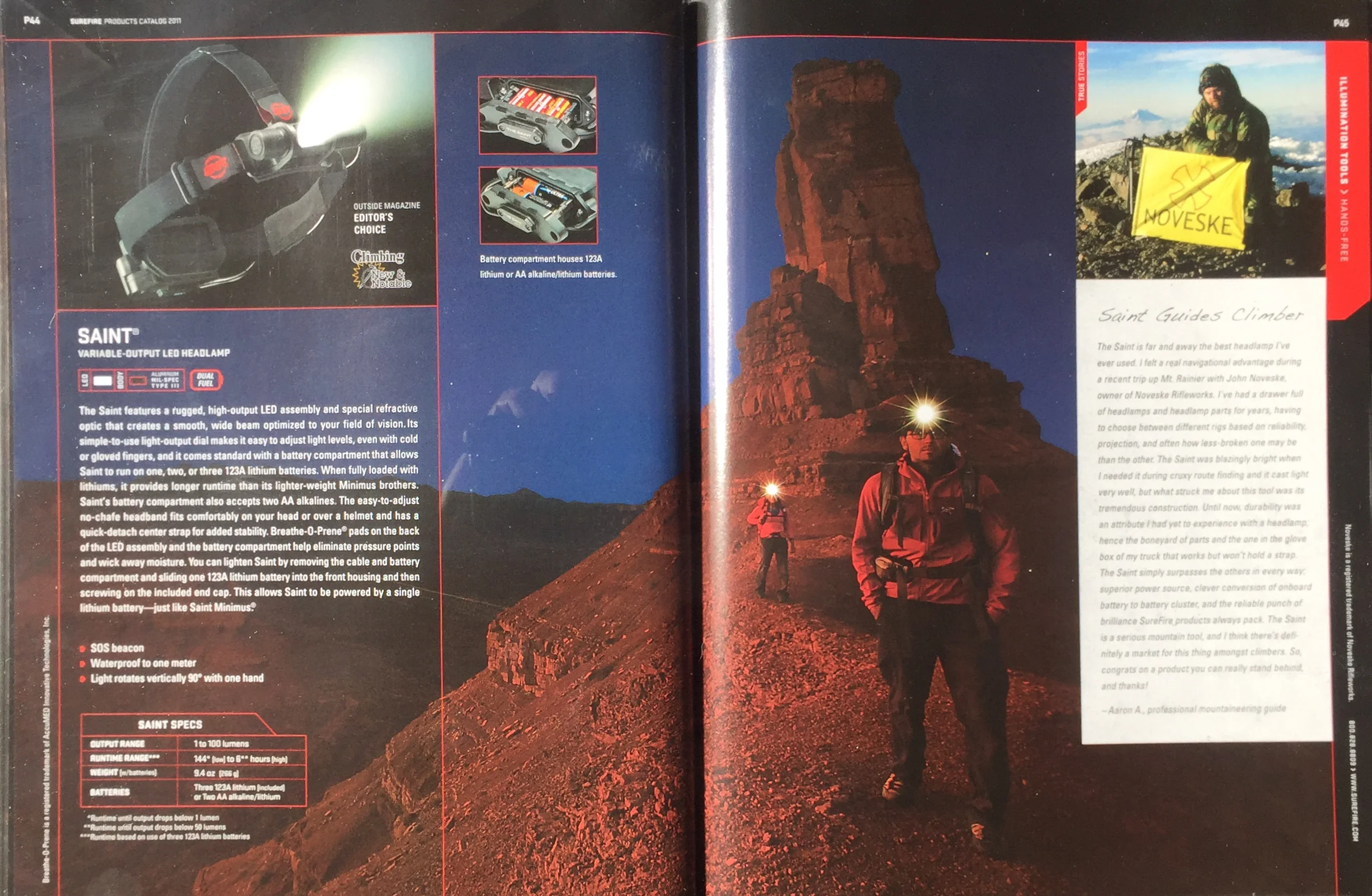 SUREFIRE CATALOG ADVENTURE MODEL: ERIC ODENTHAL PHOTOGRAPHER; GREG VON DOERSTEN