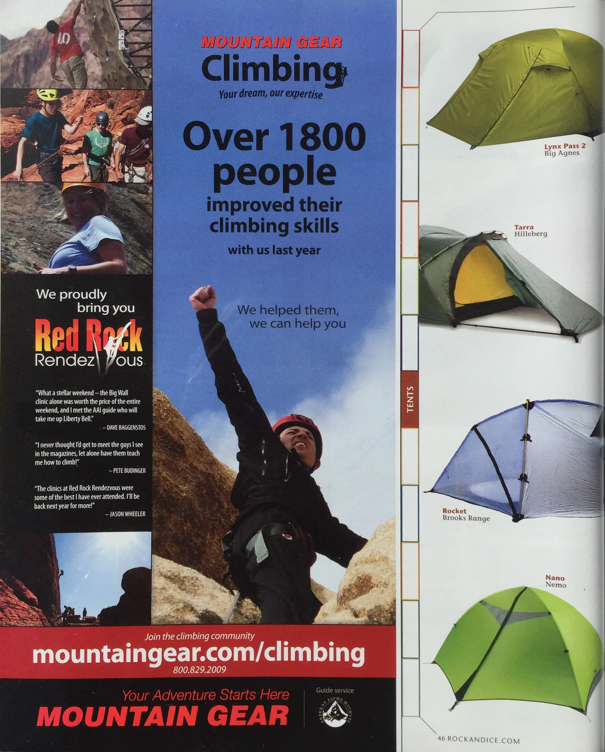 MOUNTAIN GEAR EVENT ADVERTISEMENT RED ROCK RENDEZVOUS | LAS VEGAS IMAGES | ERIC ODENTHAL