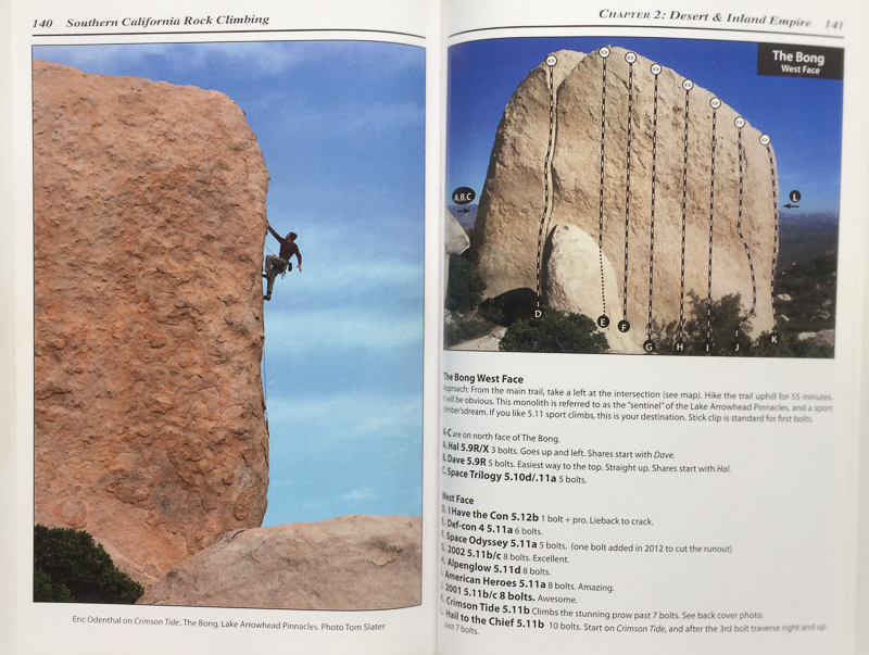 SOUTHERN CALIFORNIA ROCK CLIMBING GUIDE BOOK CLIMBER: ERIC ODENTHAL (HOME CRAG IN LAKE ARROWHEAD, CALIFORNIA) PHOTOGRAPHER: TOM SLATER