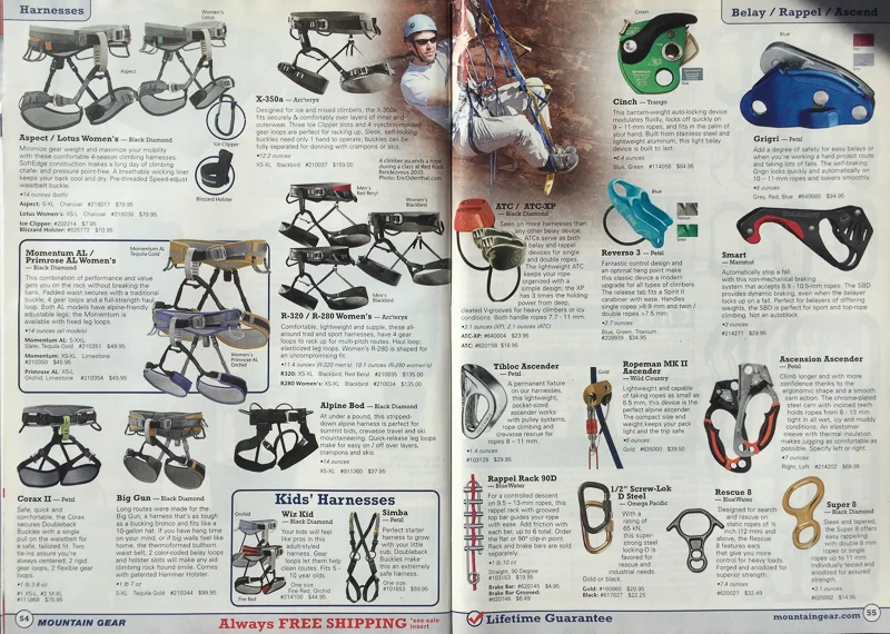 MOUNTAIN GEAR CATALOG PHOTOGRAPHER: ERIC ODENTHAL